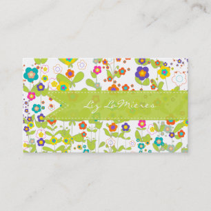 PixDezines groovy daisiediy background Business Card