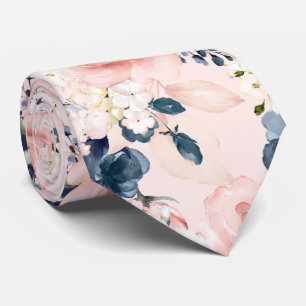 PixDezines H2 Blush Navy Roses DIY Background Tie