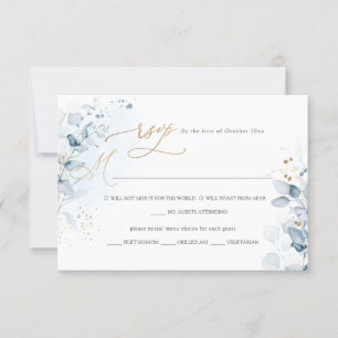 PixDezines H2 Dusty Blue Eucalyptus RSVP w Meal Card