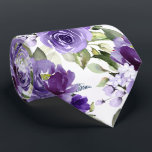 PixDezines H2 Flowers Violet Lavender Purple Roses Tie<br><div class="desc">PixDezines floral watercolor neck tie,  violet and lavender purple roses and peony.  This is an adjustable tiled image,  you can rearrange and size the pattern as you wish.  It is a DIY background colour.

 Copyright © 2011-2021 PixDezines™.</div>