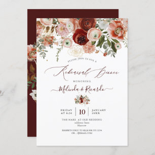 PixDezines H2 Marsala Autumn Botanical Invitation