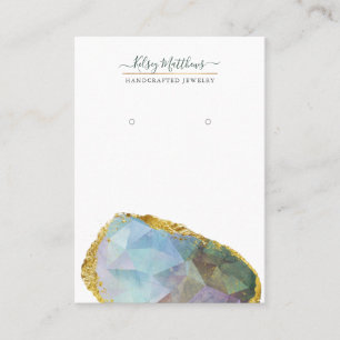 PixDezines H2 Quartz Crystal Ombre Blue Purple Business Card