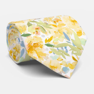 PixDezines H2 Summer Flowers Bright Hues Tie