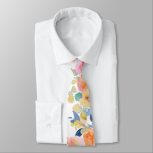 PixDezines H2 Summer Flowers Bright Hues Tie