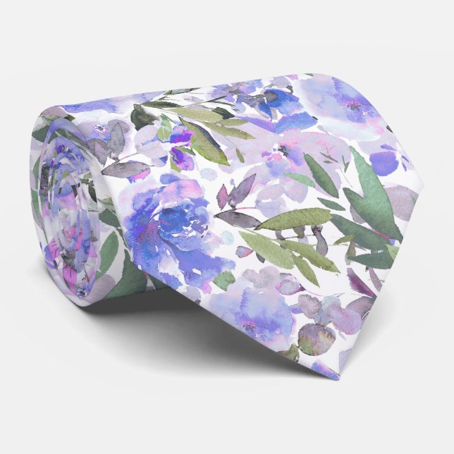 PixDezines H2 Summer Flowers Bright Hues Tie (Rolled)