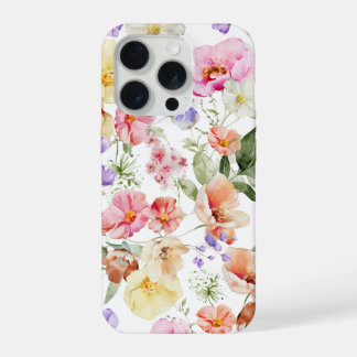 PixDezines H2 Summer Garden Flowers DIY color iPhone 15 Pro Case