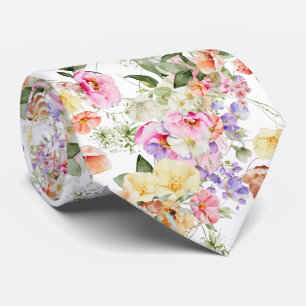 PixDezines H2 Summer Garden Flowers DIY colour Tie
