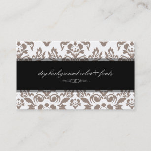 PixDezines Haute Coutour Damask/diy background Business Card