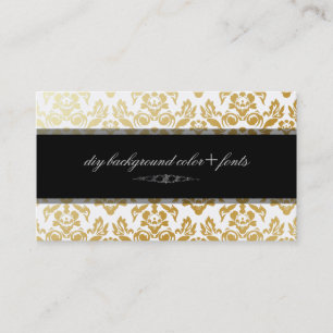 PixDezines Haute Coutour Damask/diy background Business Card