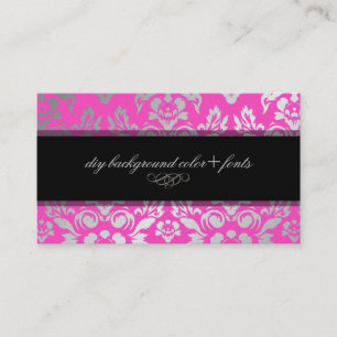 PixDezines Haute Coutour Damask/diy background Business Card