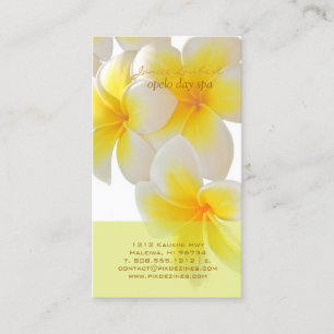 PixDezines Hawaii Plumeria Business Card
