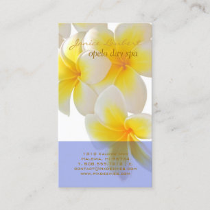 PixDezines Hawaii Plumeria Business Card