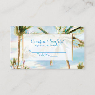 PixDezines Hawaiian Beach/Escort Cards