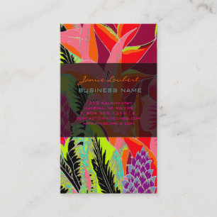 PixDezines Hawaiian Jungle 3 - custom background Business Card