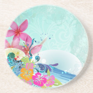 PixDezines hula waves Coaster