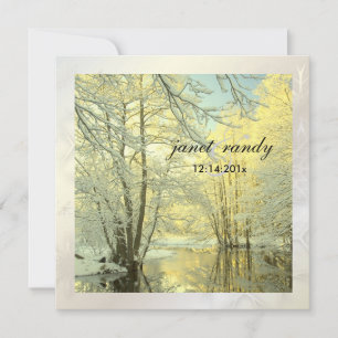 PixDezines In the Woods, Winter Wedding Invitation