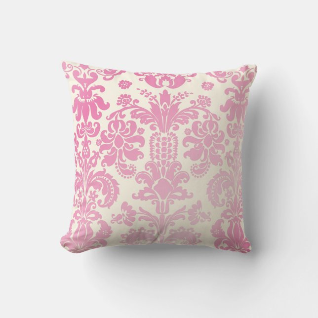 PixDezines isabella damask/diy background Cushion (Front)