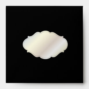 PixDezines Isabella Damask/DIY colour/black Envelopes