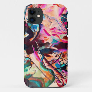 PixDezines Kandinsky 1913 Abstract Composition VI iPhone 11 Case
