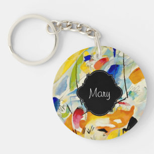 PixDezines Kandinsky 1913 Sea Battle Improv 31 Key Ring