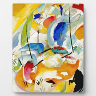 PixDezines Kandinsky 1913 Sea Battle Improv 31 Plaque