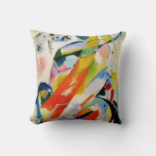 PixDezines Kandinsky 1914 abstract wall panel Cushion