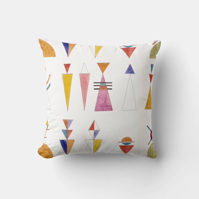 PixDezines Kandinsky Watercolor Gate of Kiev Cushion (Front)