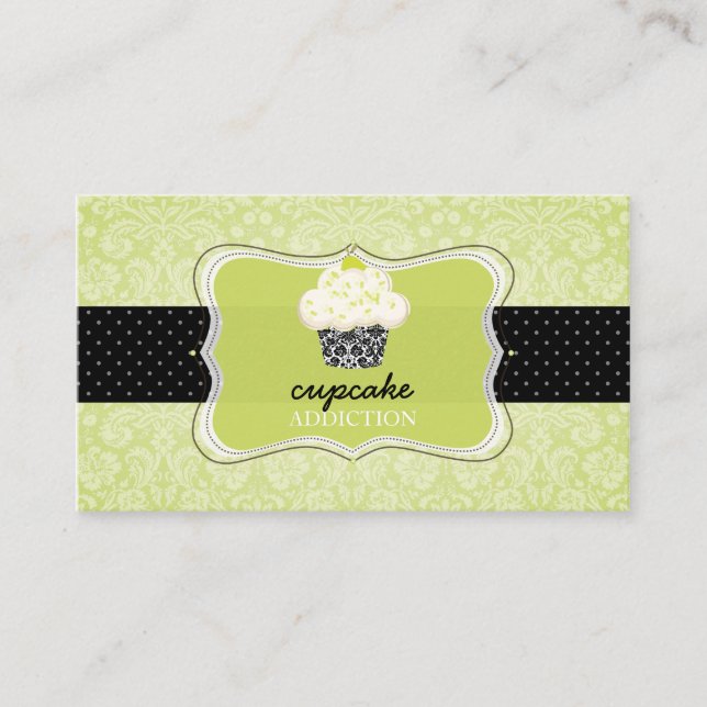 PixDezines Keylime cupcake/pâtisserie Business Card (Front)