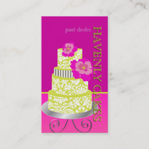 PixDezines Keylime Sponge Cake/pâtisserie Business Card
