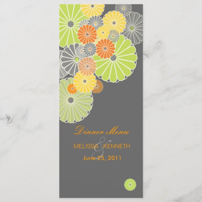 PixDezines Kiku (chrysanthemum), citrus colour Menu (Front)