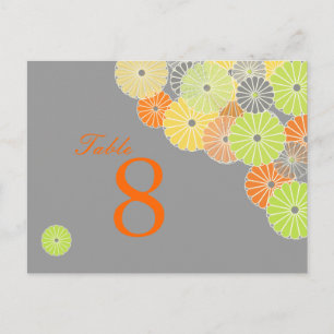 PixDezines Kiku (chrysanthemum), citrus colour Postcard