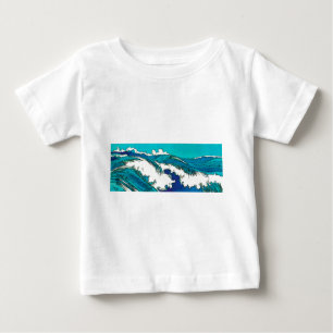 PixDezines konen uehara ocean waves, 上原 Baby T-Shirt