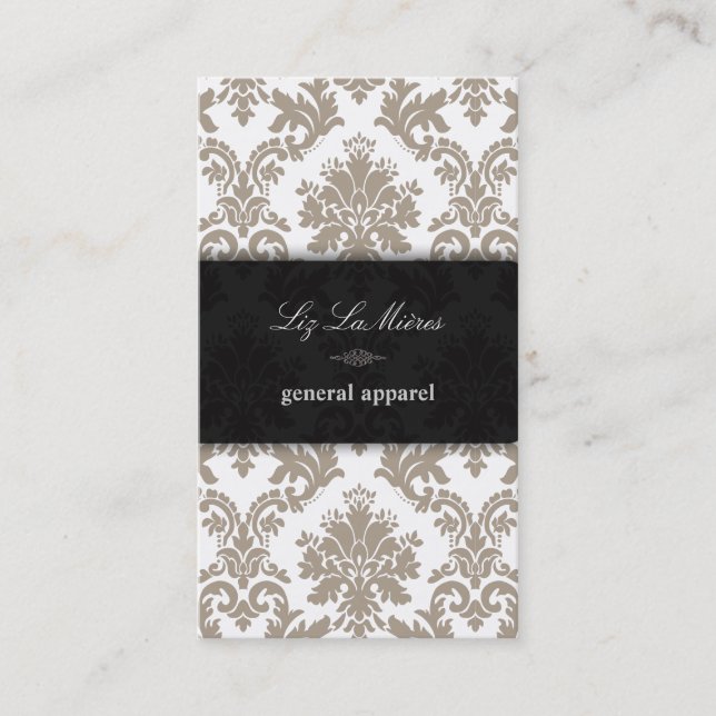 PixDezines la paloma Damask/DIY background Business Card (Front)