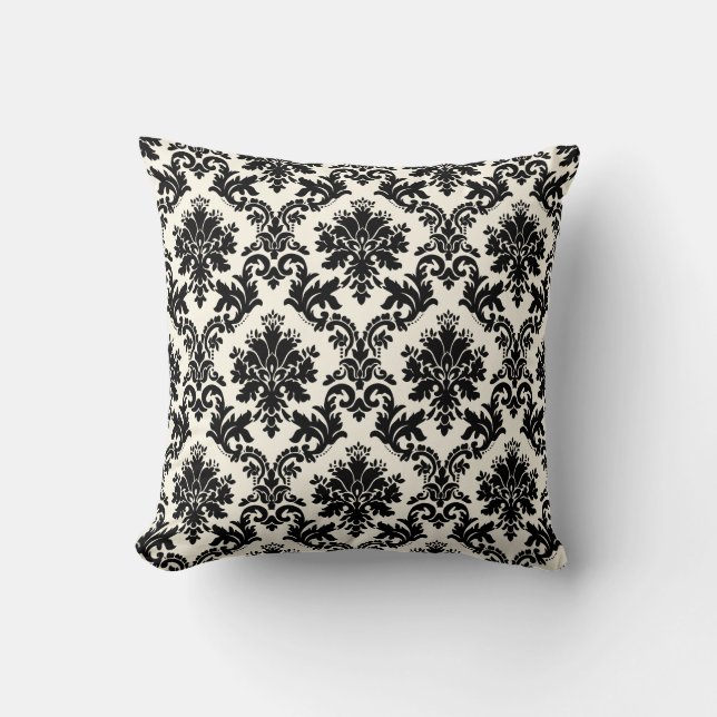 PixDezines la paloma damask/diy background Cushion (Front)