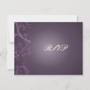 PixDezines LARGE RSVP/ PLUM SWIRLS for 5x7 invites