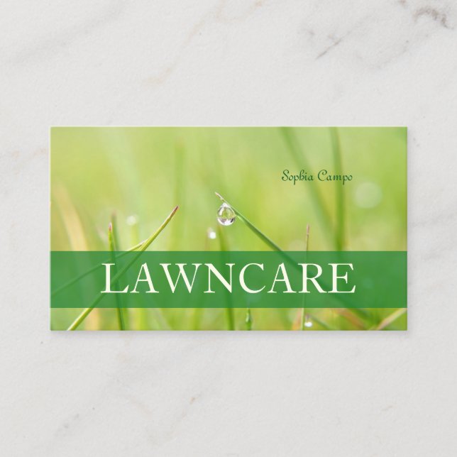 PixDezines lawn care/gardener/DIY fonts Business Card (Front)