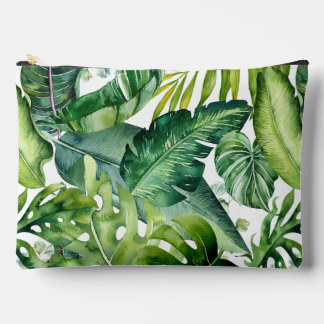 PixDezines Lush Greenery Tropical Foliage Accessory Pouch