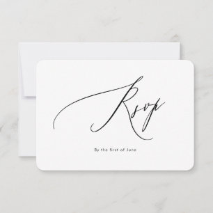 PixDezines Luxe Calligraphy Response Card