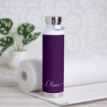 PixDezines Mangosteen Purple DIY Colour Water Bottle<br><div class="desc">PixDezines water bottle,  mangosteen purple - DIY Colour customise it with your favourite font.  Copyright © 2022 PixDezines™. All rights reserved.</div>