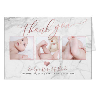 PixDezines Marble Baby Shower/Photos Thank You