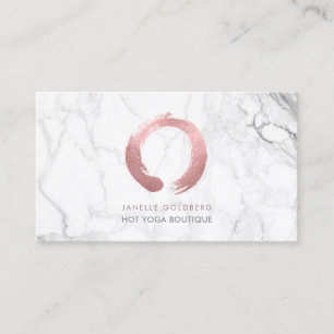 PixDezines Marble/Circle of Life/Faux Rose Gold Business Card