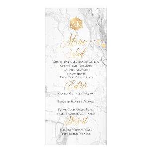 PixDezines Marble/Faux Gold Honeycomb Menu