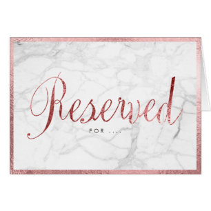 PixDezines Marble+Faux Rose Gold/Reserved Table