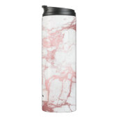 PixDezines Marble/Rose Gold Veins Thermal Tumbler (Rotated Right)
