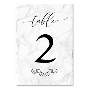 PixDezines Marble Table Number DIY