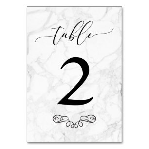 PixDezines Marble Table Number DIY