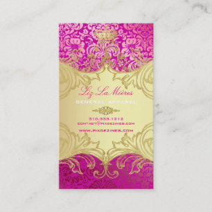 PixDezines Marie Antoinette en Oro Business Card