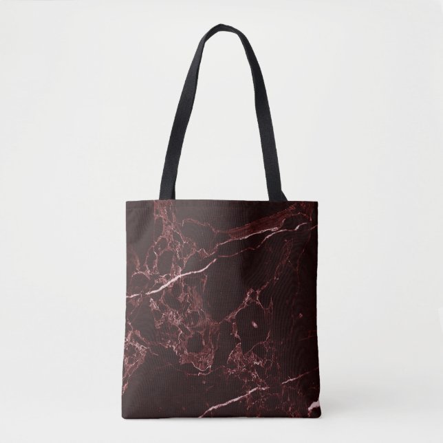 PixDezines MASALA RED MARBLE Tote Bag (Front)