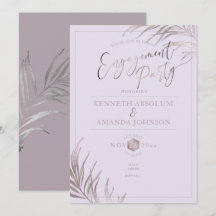 PixDezines Mauve+Lilac Palms, Engagement Party