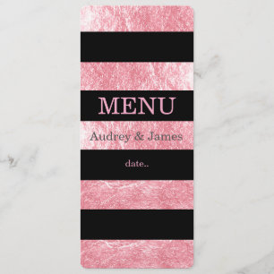 PixDezines menu black stripes/pink strawberry